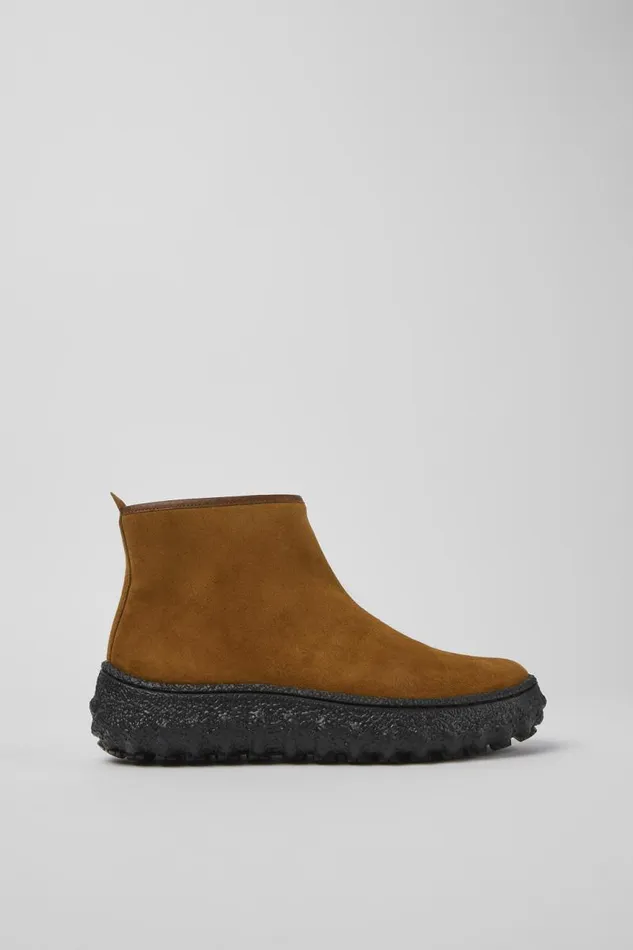 Ankle Boots Women Camper Ground MICHELIN Brown Suede Ankle Boots Ankle Boots Women Camper Ground MICHELIN Brown Suede Ankle Boots