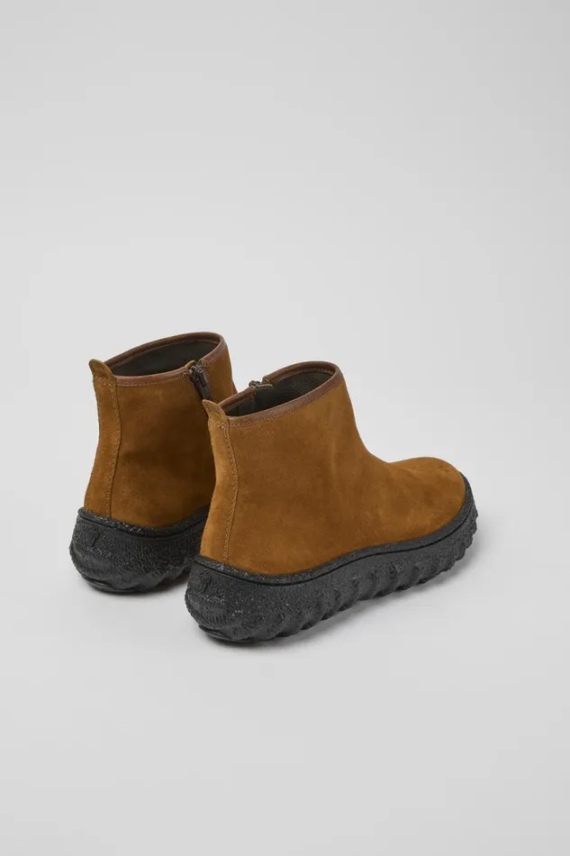 Ankle Boots Women Camper Ground MICHELIN Brown Suede Ankle Boots Ankle Boots Women Camper Ground MICHELIN Brown Suede Ankle Boots