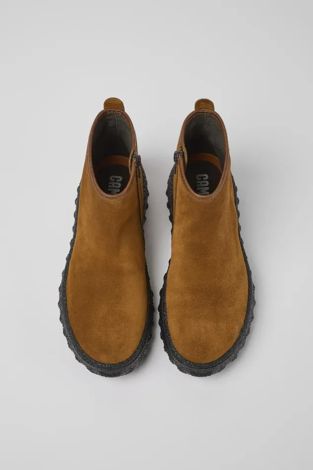 Ankle Boots Women Camper Ground MICHELIN Brown Suede Ankle Boots Ankle Boots Women Camper Ground MICHELIN Brown Suede Ankle Boots
