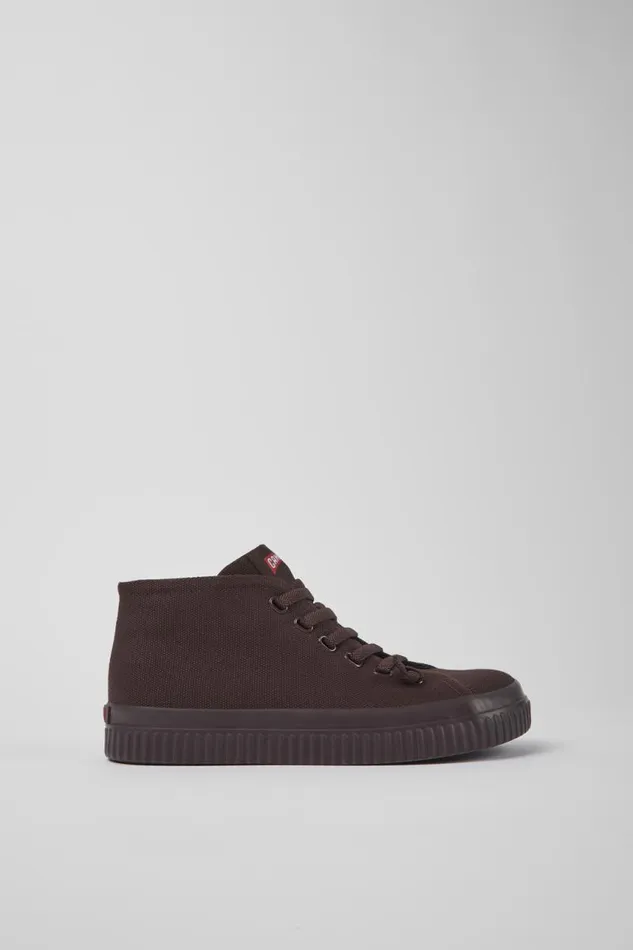 Ankle Boots Women Camper Peu Roda Burgundy Recycled Cotton Sneakers