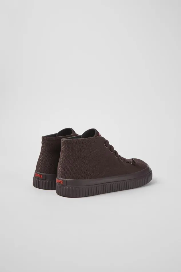 Ankle Boots Women Camper Peu Roda Burgundy Recycled Cotton Sneakers