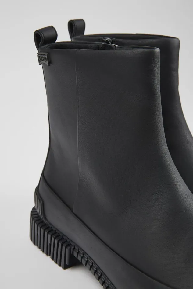 Ankle Boots Women Camper Pix Black Leather Boots