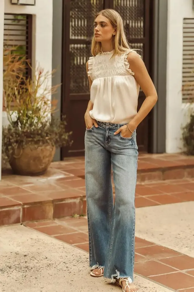 Arabella Blouse 8211 FINAL SALE Cream Women Bohme Tops