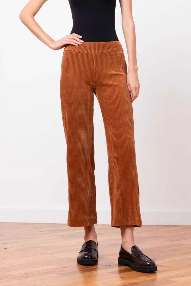 Avenue Montaigne ALEX Corduroy Cognac Women Pants