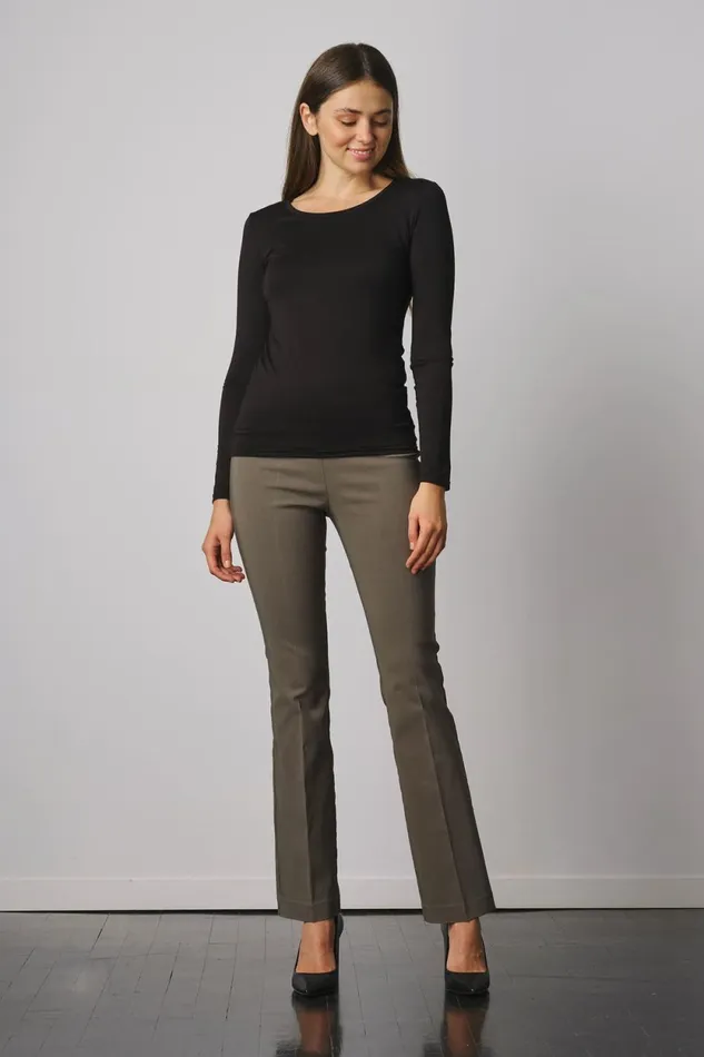 Avenue Montaigne BECCA Signature Olive Green Women Pants