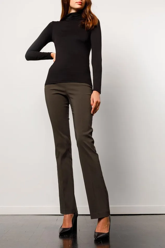 Avenue Montaigne BELLINI Signature Dark Green Women Pants