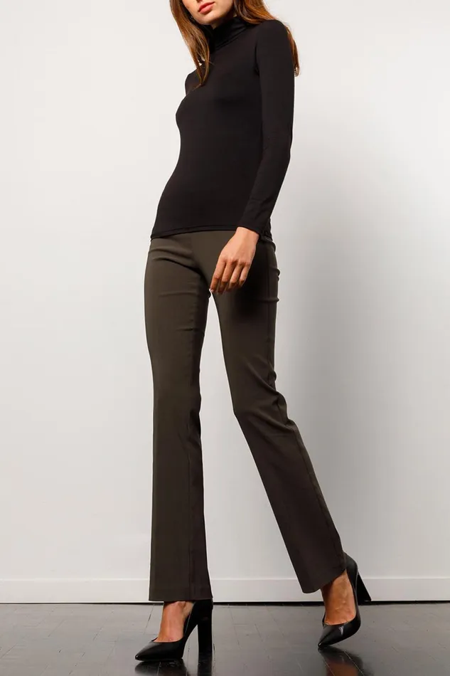 Avenue Montaigne BELLINI Signature Dark Green Women Pants