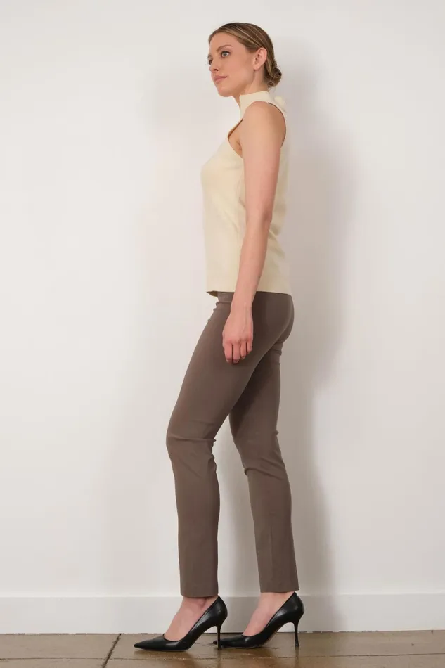 Avenue Montaigne BILLY Signature Taupe Women Pants