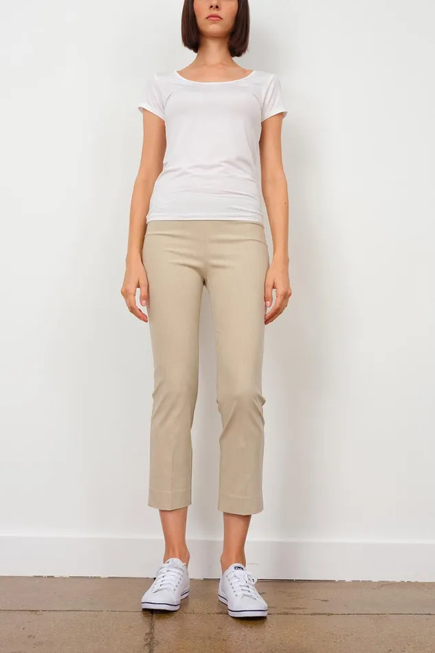 Avenue Montaigne BRIGITTE Heather Beige Women Pants