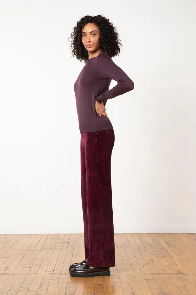 Avenue Montaigne FLAVIA Corduroy Shiraz Women Pants