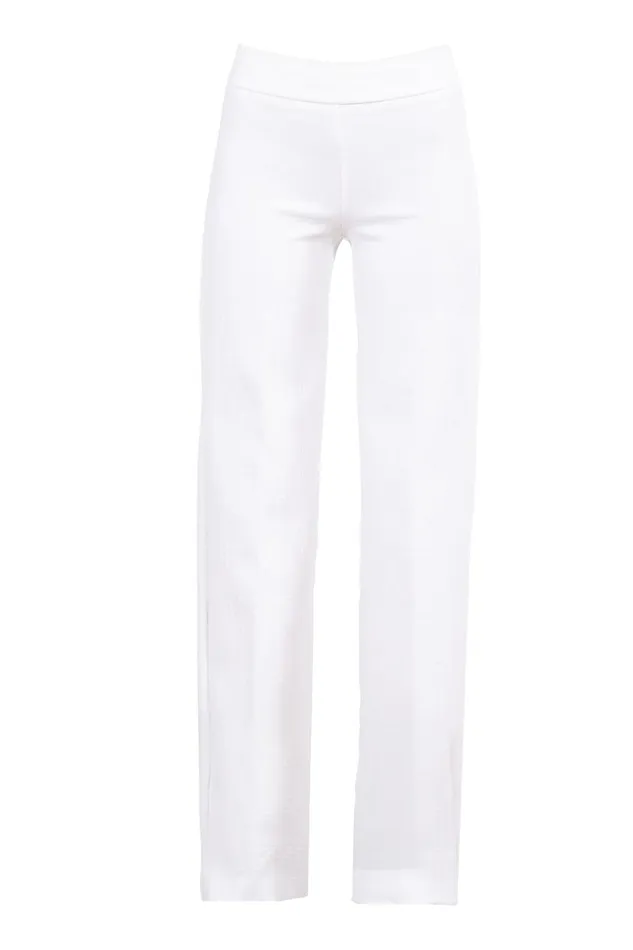 Avenue Montaigne FLAVIA Jacquard White Women Pants