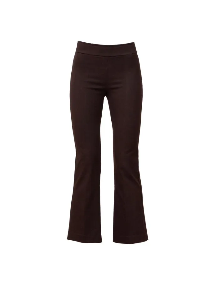 Avenue Montaigne LEO Flannel Brown Women Pants