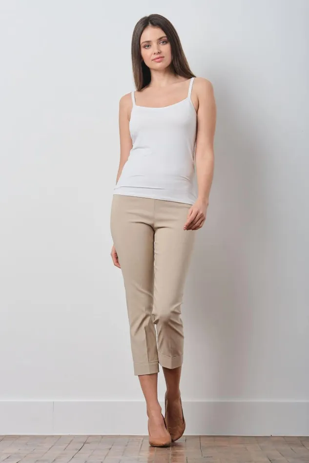 Avenue Montaigne OLIVER Signature Beige Women Pants