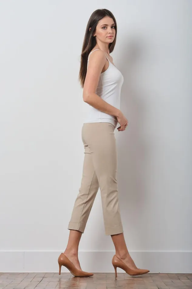 Avenue Montaigne OLIVER Signature Beige Women Pants