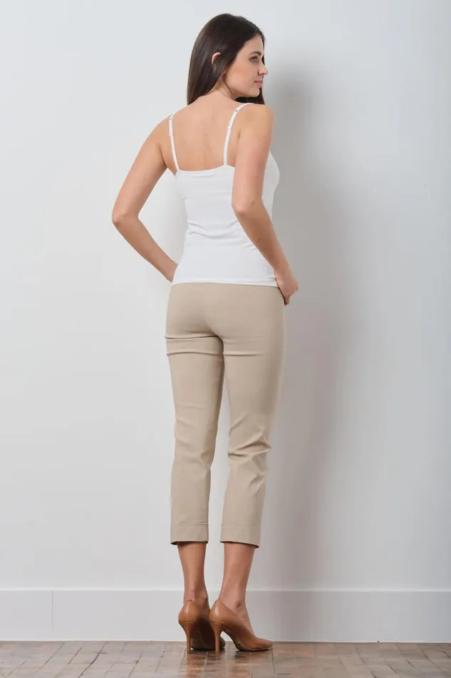 Avenue Montaigne OLIVER Signature Beige Women Pants