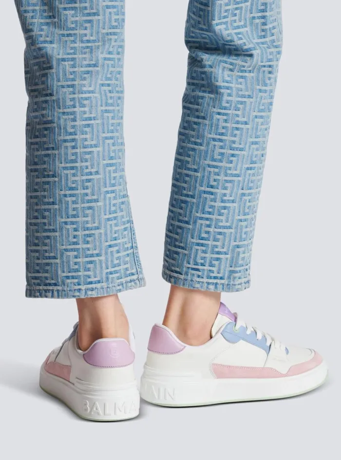 BCourt Flip Leather Sneakers Multicolor Women Balmain Sneakers