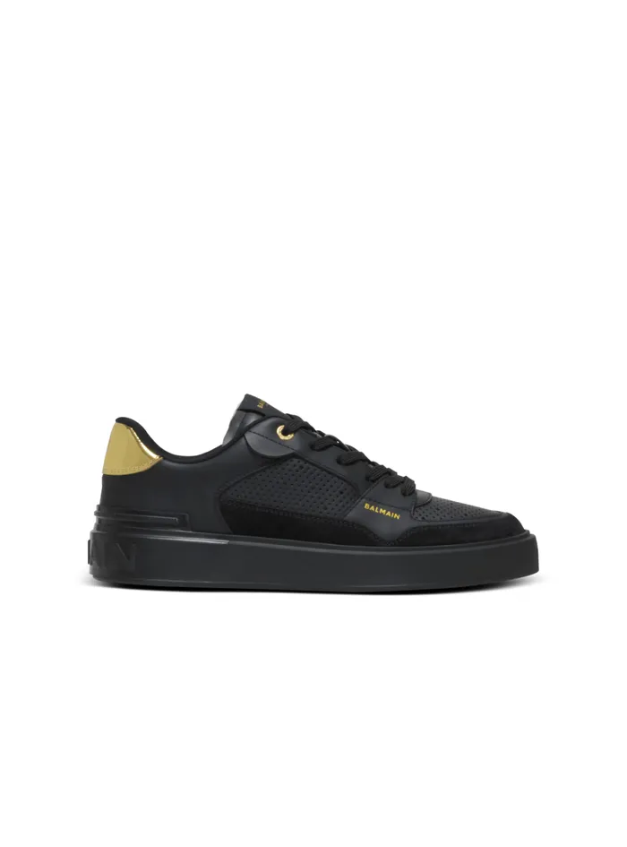 BCourt Flip Trainers In Calfskin Black Women Balmain Sneakers