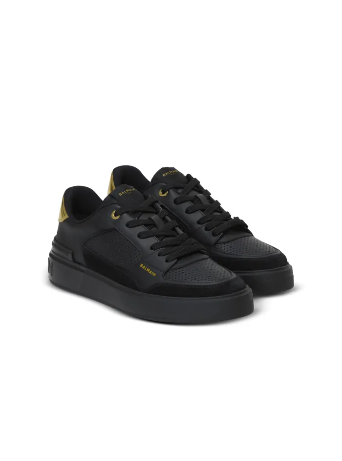 BCourt Flip Trainers In Calfskin Black Women Balmain Sneakers