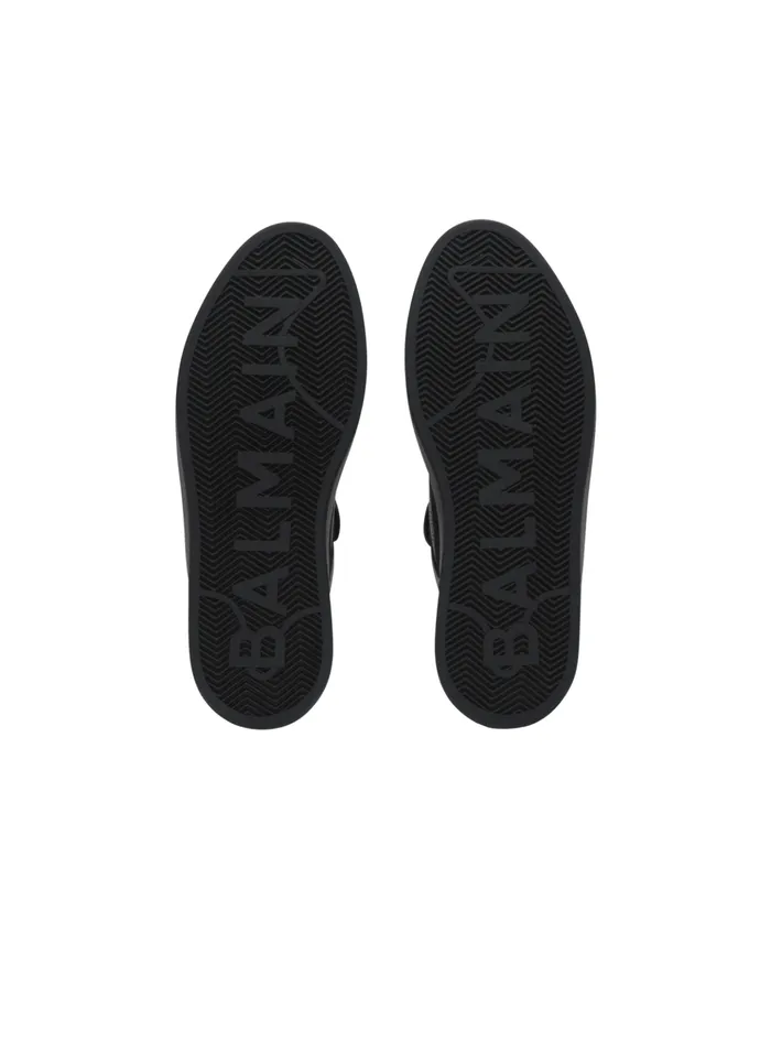 BCourt Flip Trainers In Calfskin Black Women Balmain Sneakers