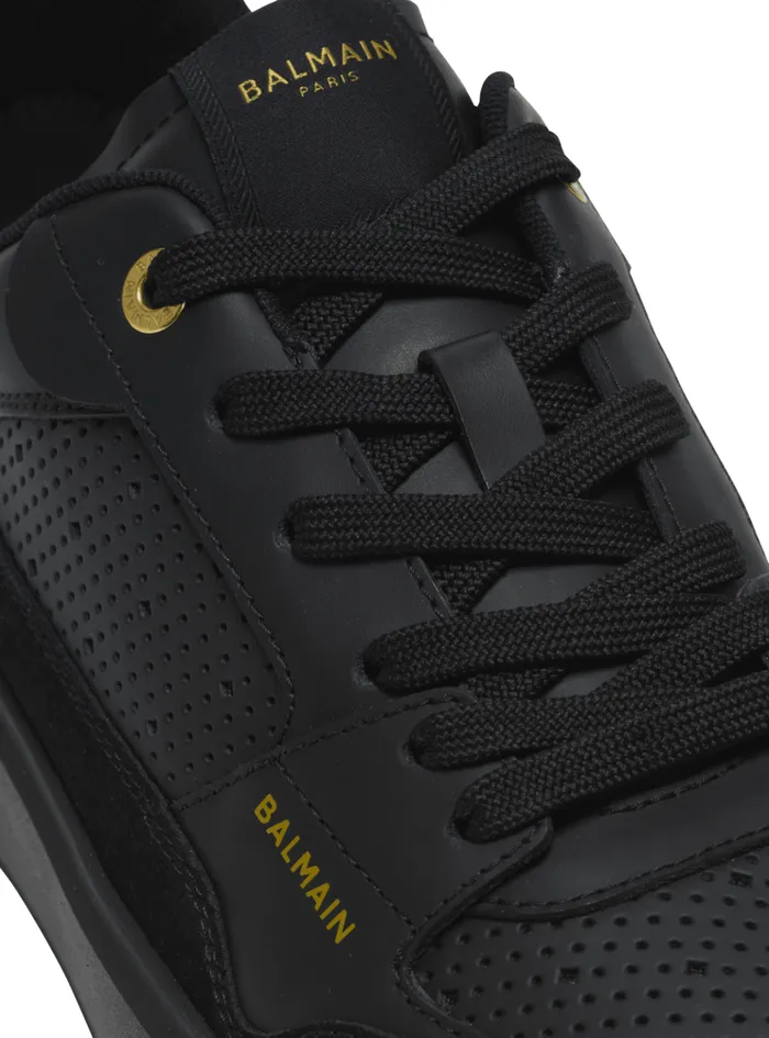 BCourt Flip Trainers In Calfskin Black Women Balmain Sneakers