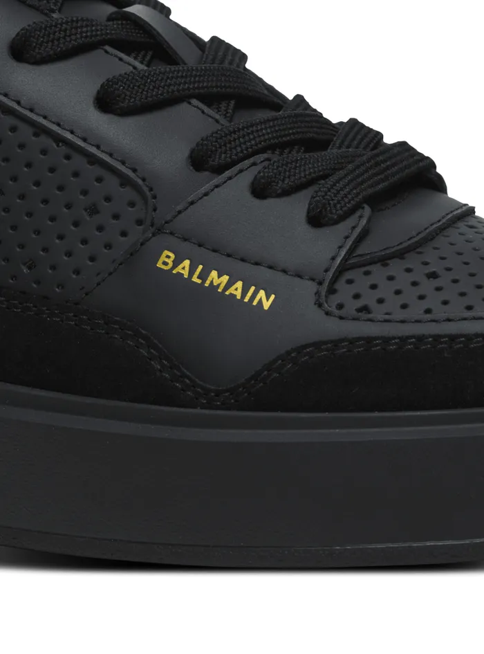 BCourt Flip Trainers In Calfskin Black Women Balmain Sneakers