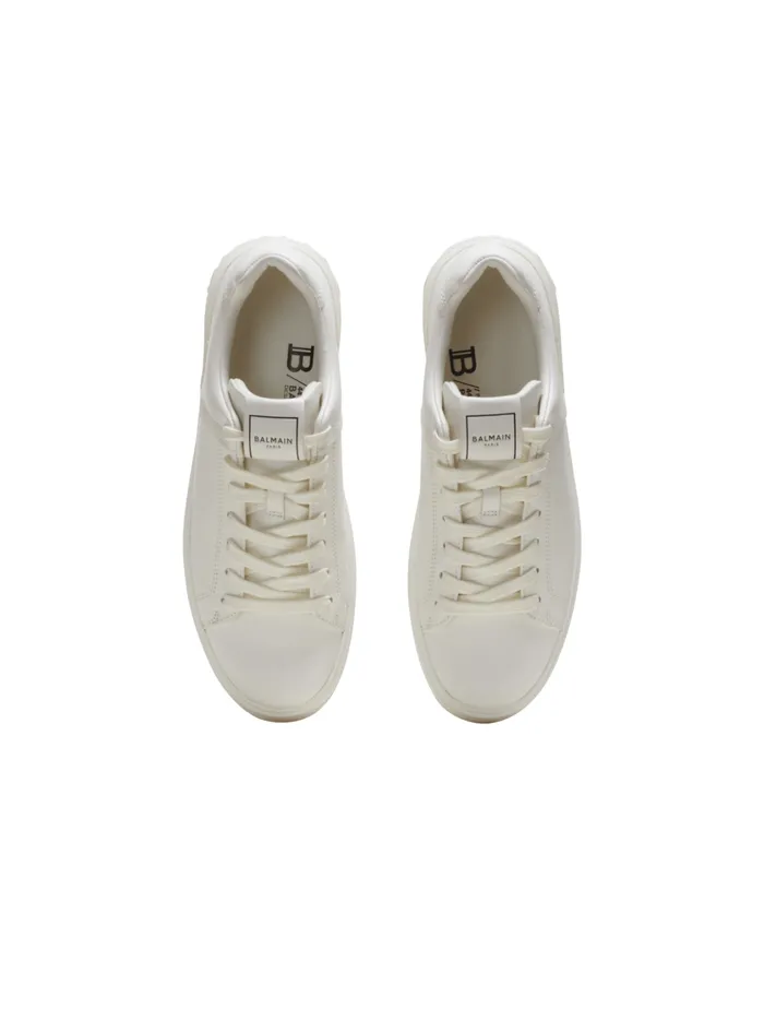 BCourt Trainers In Calfskin White Women Balmain Sneakers