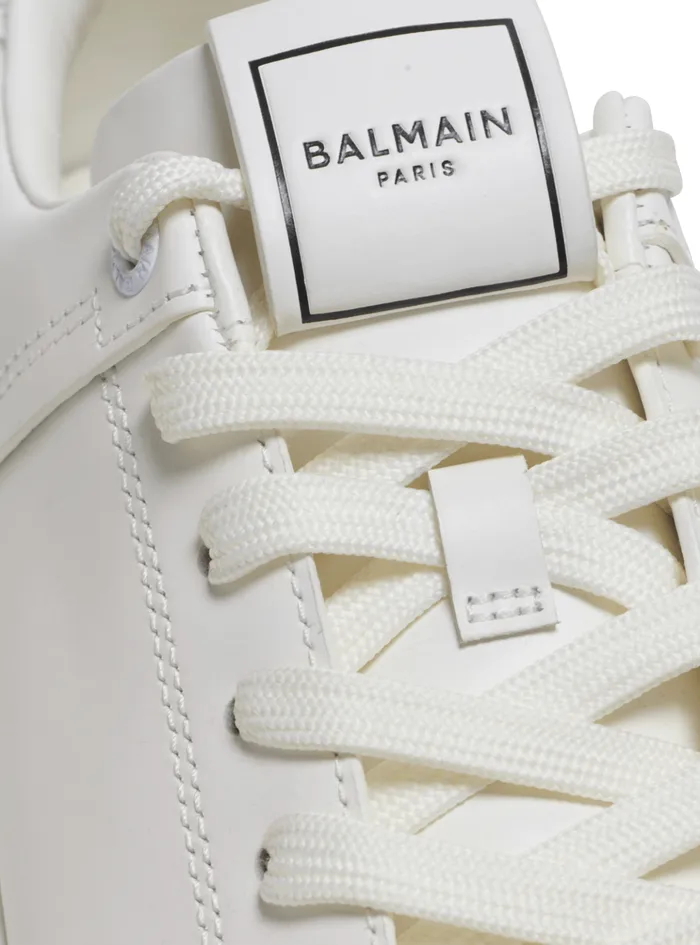 BCourt Trainers In Calfskin White Women Balmain Sneakers