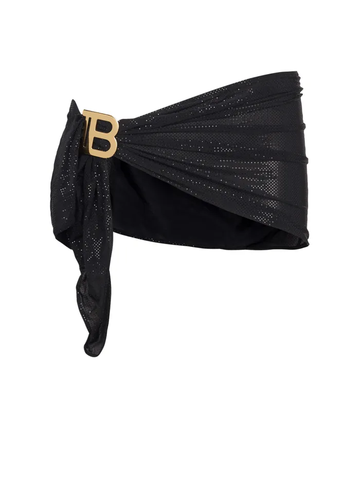 B Sarong Black Women Balmain Swimwear