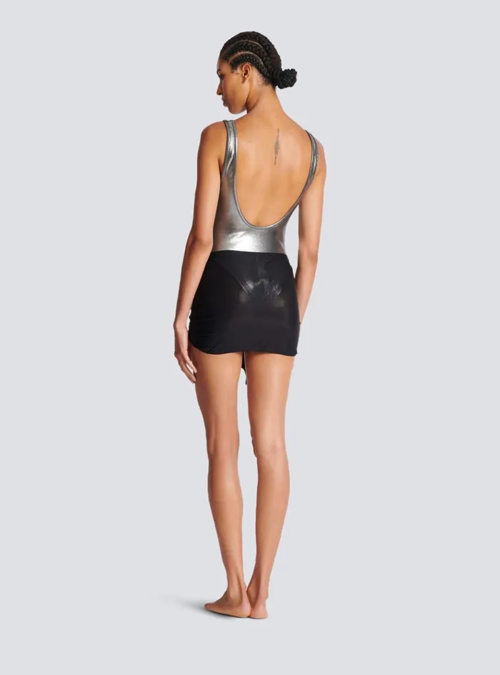 B Sarong Black Women Balmain Swimwear