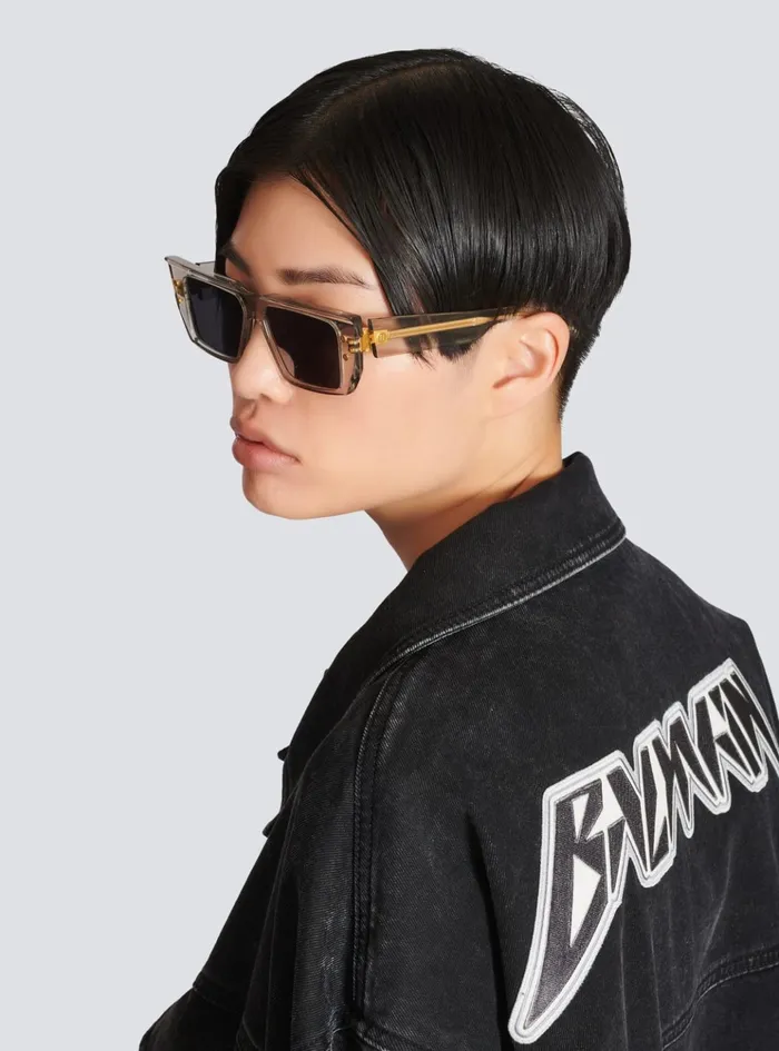 BVI Sunglasses Grey WomenMen Balmain Eyewear