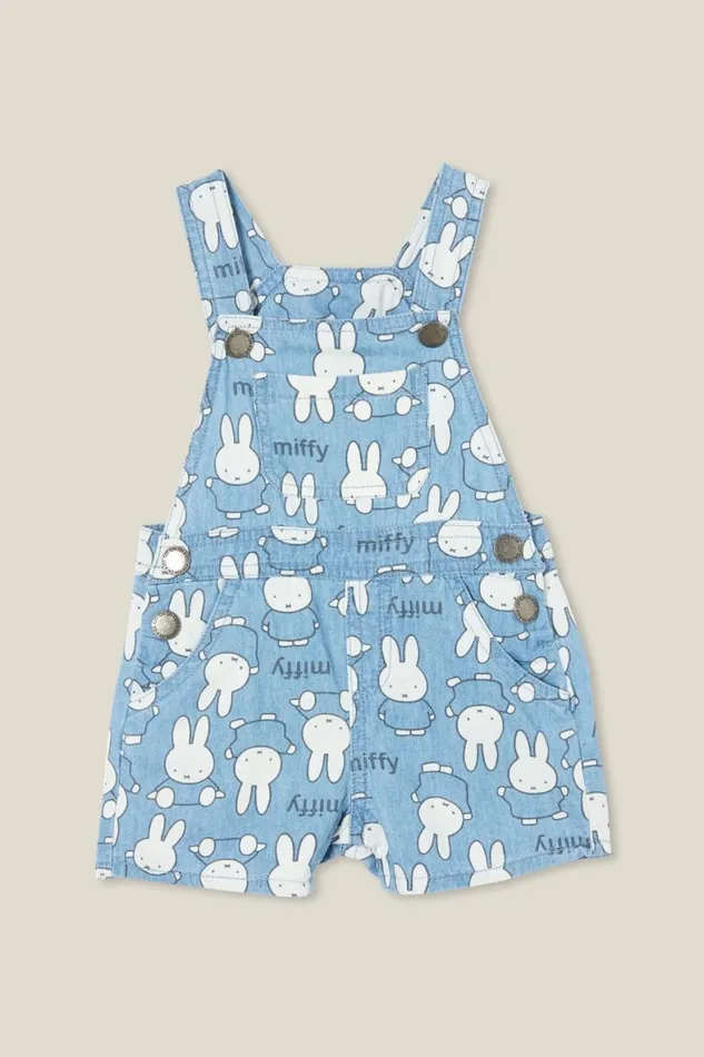 Baby Bottoms Cotton On Eddy ShortallLcn Lcn Miff Mid Bluemiffy Chambray