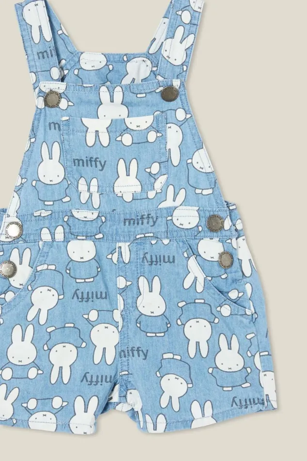 Baby Bottoms Cotton On Eddy ShortallLcn Lcn Miff Mid Bluemiffy Chambray
