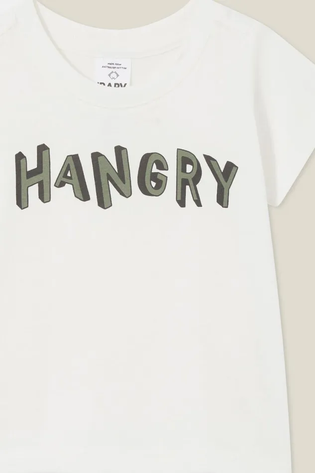 Baby Tops Jackets and Sweaters Cotton On Jamie Short Sleeve Tee Vanillahangry Ultra Bold