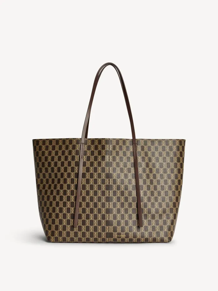 Bags Women By Malene Birger Abi Monogram Tote Bag Shale