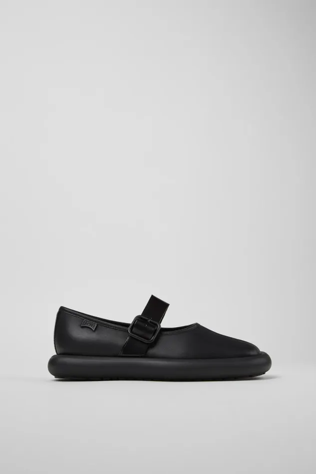 Ballerinas Women Camper Onda Black Leather Shoes