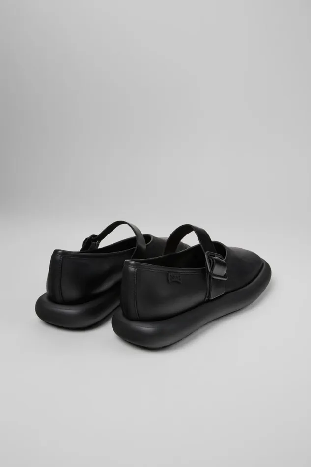 Ballerinas Women Camper Onda Black Leather Shoes