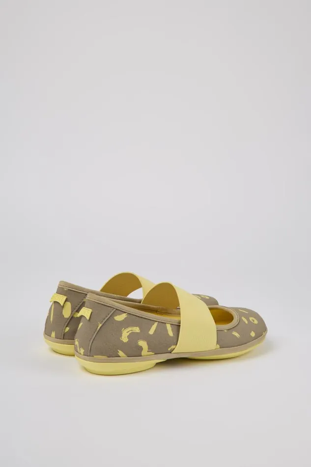 Ballerinas Women Camper Right Multicolored Textile And Nubuck Sneakers Ballerinas Women Camper Right Multicolored Textile And Nubuck Sneakers