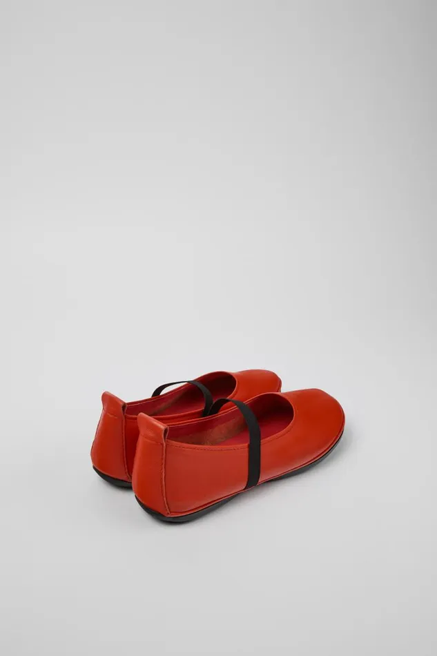 Ballerinas Women Camper Right Red Leather Mary Jane