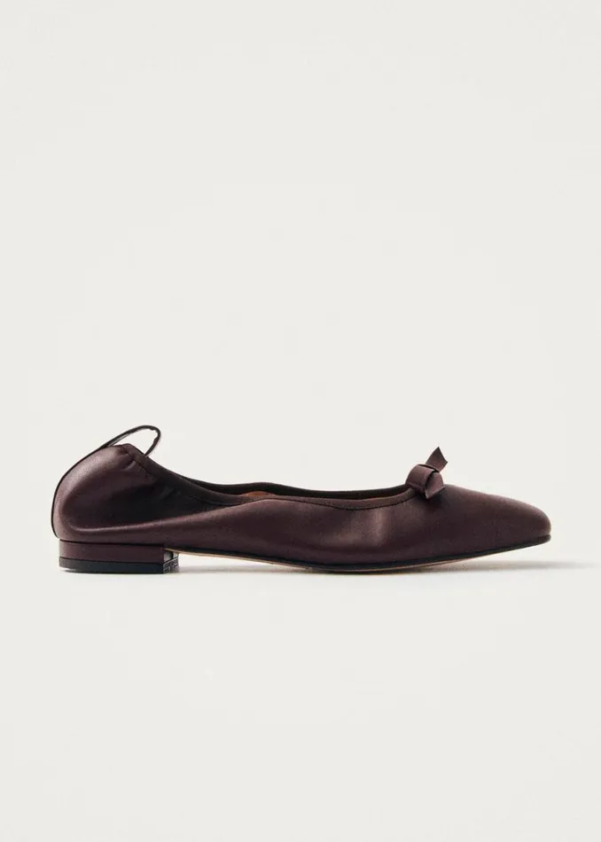 Ballet Flats Women ALOHAS Freya Brown Leather Ballet Flats