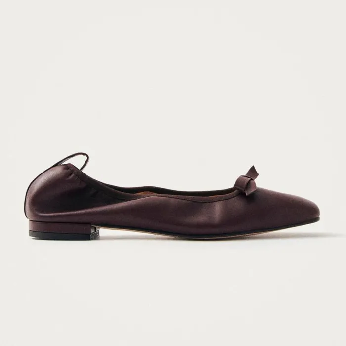 Ballet Flats Women ALOHAS Freya Brown Leather Ballet Flats