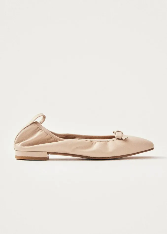 Ballet Flats Women ALOHAS Freya Cream Leather Ballet Flats