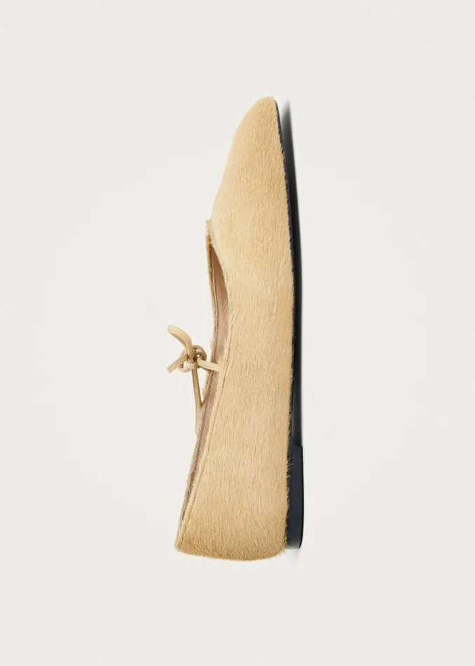 Ballet Flats Women ALOHAS Sway Soft Beige Leather Ballet Flats