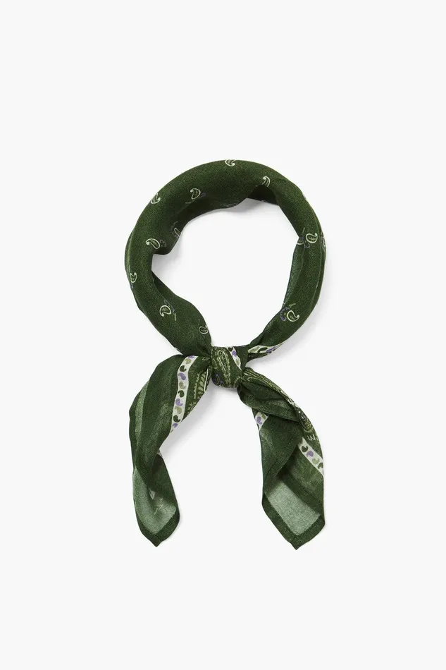 Bandana Green Paisley Women Chan Luu Bandanas