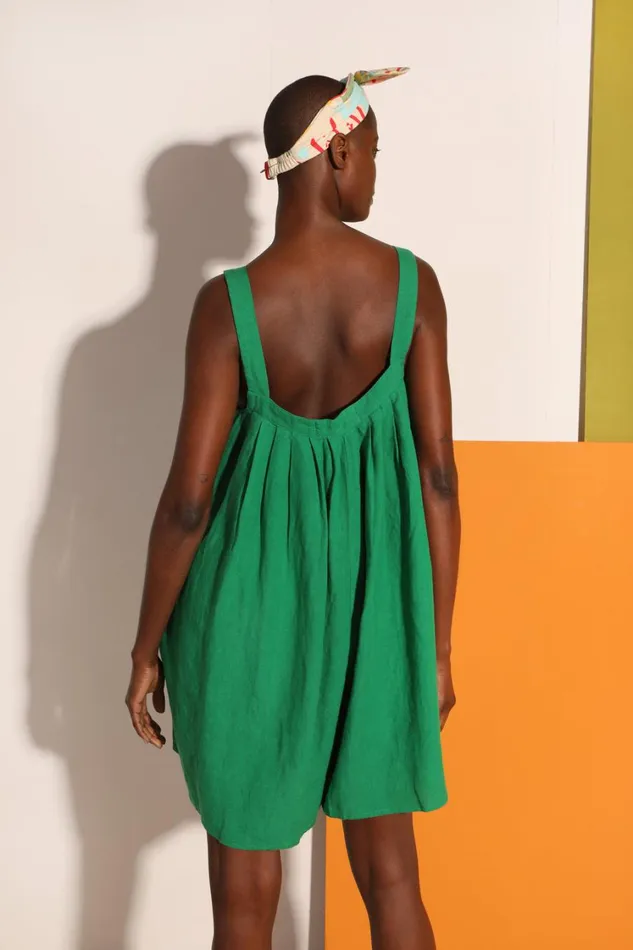 Basic Linen Romper Grass WomensShop LF Markey One Pieces