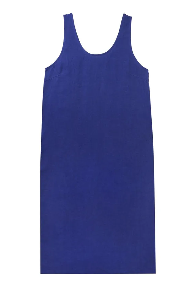 Basic Linen Shift Cobalt WomensShop LF Markey Dresses
