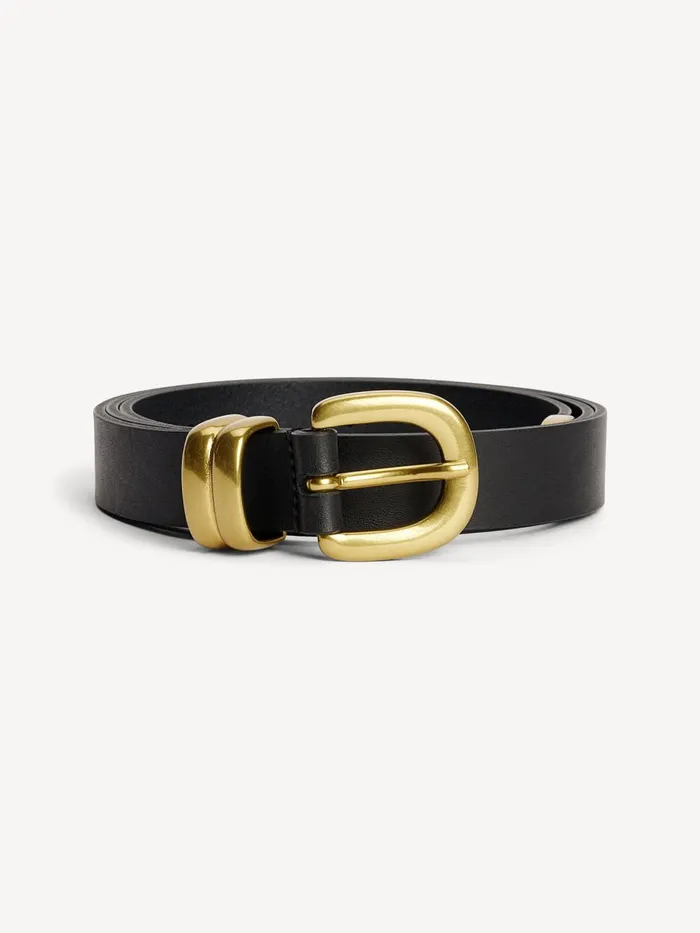 Belts Women By Malene Birger Zoilo Leather Belt Black