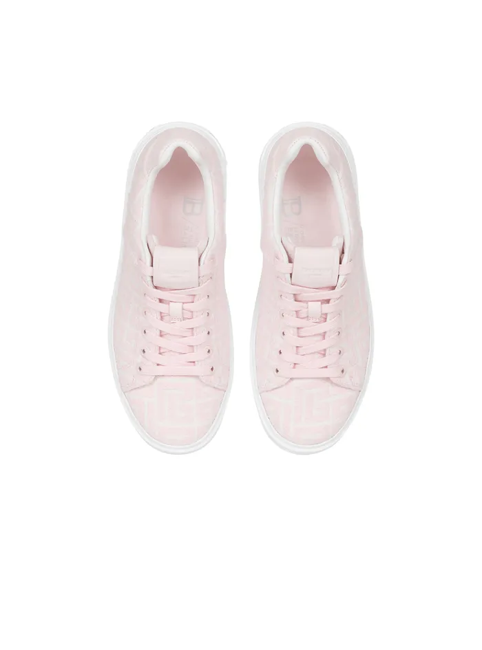 Bicolor Jacquard BCourt Sneakers Pink Women Balmain Sneakers