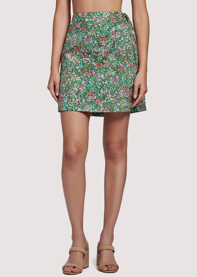 Big Sur Skirt Greenfloral Women Lost Wander Skirts