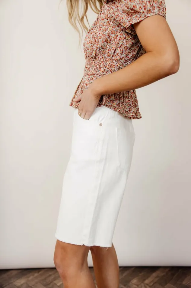 Blaire Bermuda Shorts In White 8211 FINAL SALE White Women Bohme Shorts