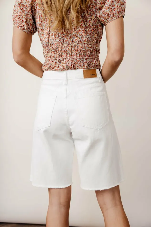 Blaire Bermuda Shorts In White 8211 FINAL SALE White Women Bohme Shorts